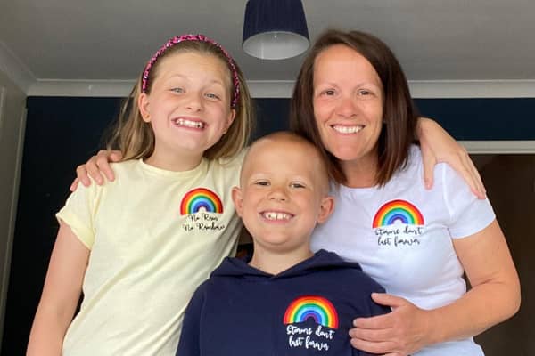 SPECIAL NIGHT: For eight-year-old Jude Hawkridge, centre.