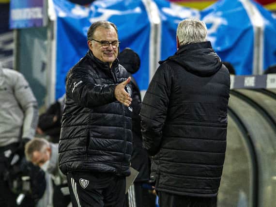 TACTICAL BATTLE - Marcelo Bielsa's Leeds United dominated play against Steve Bruce's Newcastle United and showed efficient finishing to pull away late in the second half and win 5-2. Pic: Tony Johnson.