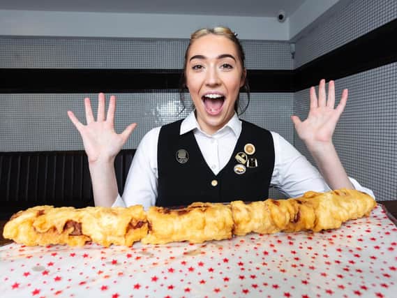 Papa's Fish & Chips has created the world’s largest pig in a blanket