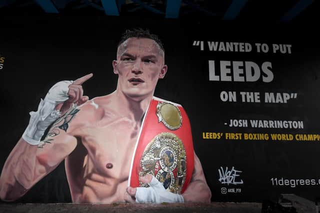 The Josh Warrington mural (photo: Simon Hulme).