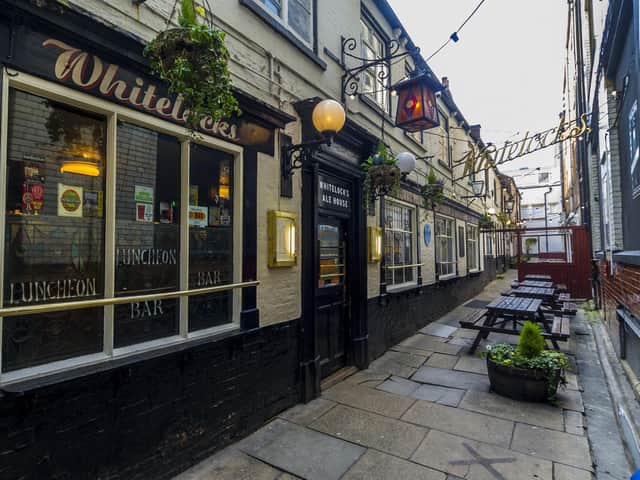 The Good Pub Guide has released their list of the top 5,000 pubs for food and drink in the UK, including 13 Leeds venues. Pictured: Whitelocks