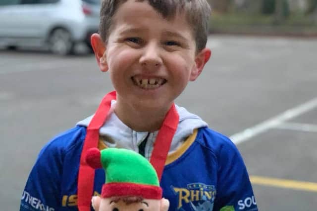 Henry Varley, aged 7, from Yeadon, raised more than £700 for charity after being inspired by Kevin Sinfield's seven marathons in just seven days.