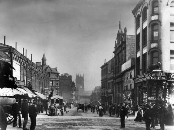Kirkgate in the late 19th century or early 20th century.