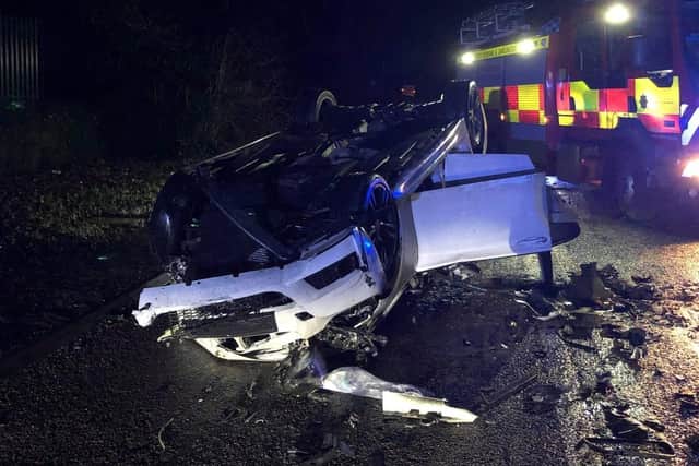 The scene of the accident. Photo: North Yorkshire Police