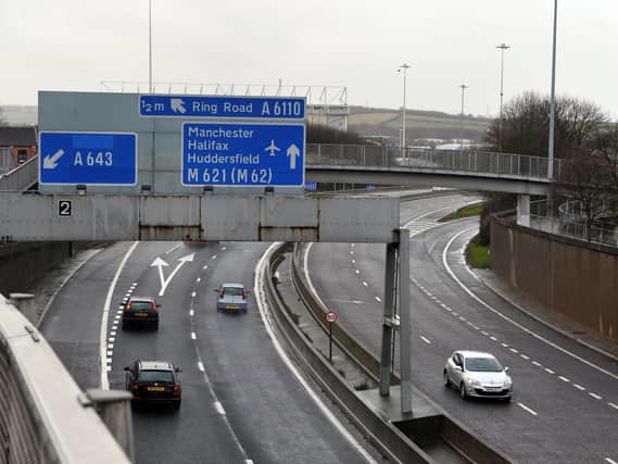 A police incident has closed the M621 in both directions between the Elland Road and city centre junctions (stock image)