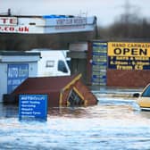 File photo dated February 25, 2020, of flooding in the town of Snaith in East Yorkshire after the River Aire burst its banks. Photo: PA