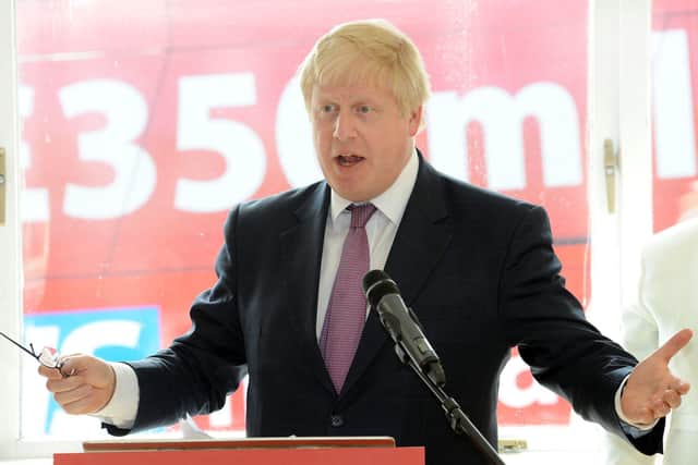 Boris Johnson holds a press conference