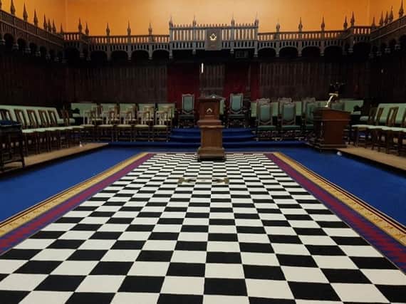 The temple inside Freemasons meeting point, Castle Grove in Headingley (photo: The Lodge of Dawn)