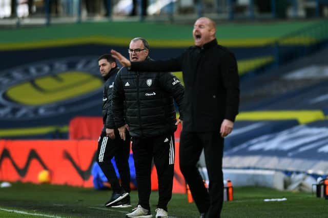 CONTRASTING STYLES - Marcelo Bielsa and Sean Dyche met at Elland Road in a game that didn't pan out as expected, before Leeds United claimed three points. Pic: Jonathan Gawthorpe