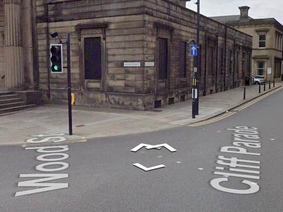 The incident occurred on Cliff Parade at the junction with Wood Street in Wakefield (photo: Google)