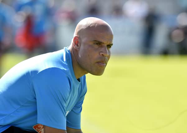 Guiseley joint-manager Marcus Bignot. Picture: Steve Riding.