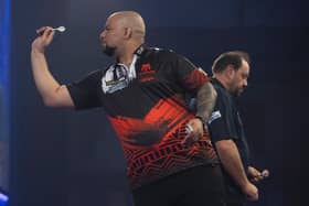Devon Petersen during his win over Jason Lowe. Picture by Lawrence Lustig/PDC.