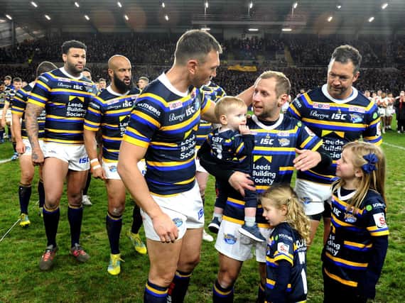 Rhinos and the entire sport rallied around Rob Burrow and his family. Picture by Steve Riding.