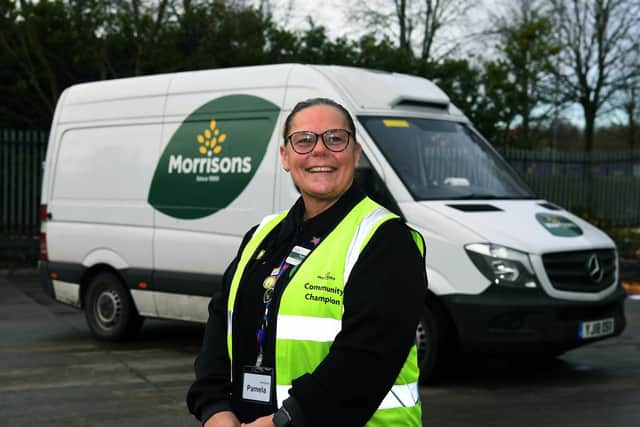 Pamela Abbott has been rewarded for her work as a community champion with Morrison's supermarket.
