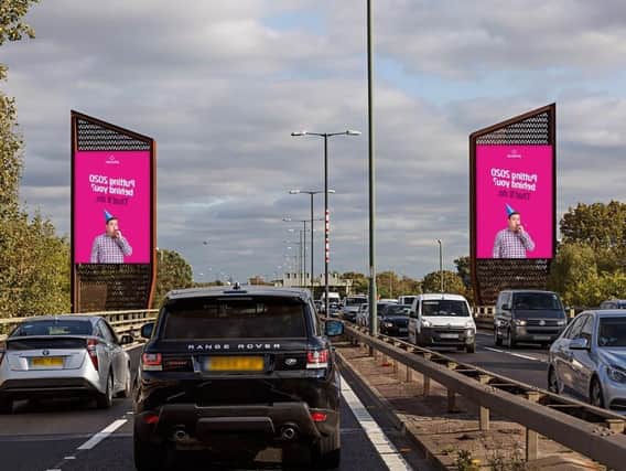 How the Plusnet adverts will appear.
