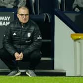 LATEST TEST: For Leeds United under head coach Marcelo Bielsa, pictured during Tuesday night's 5-0 romp at West Brom. Photo by Tim Keeton - Pool/Getty Images.