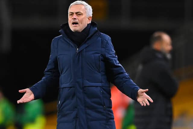 FIFTH MEETING: Against Leeds United head coach Marcelo Bielsa for Tottenham Hotspur boss Jose Mourinho, above. Photo by Sam Bagnall - AMA/Getty Images.