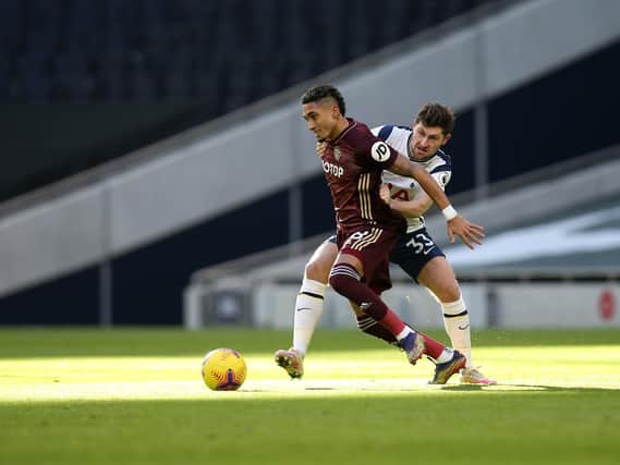 NEW DIMENSION - £17m bargain Raphinha has been playing like a second striker for Leeds United when the ball goes left to Jack Harrison. Pic: Getty