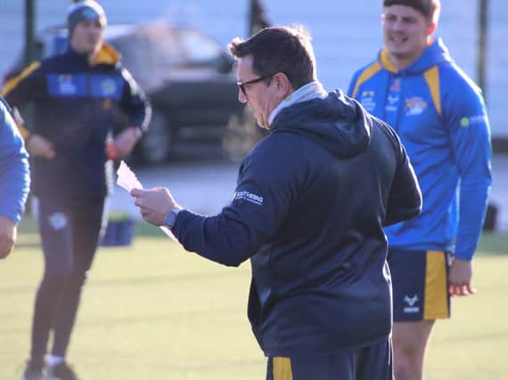 Jason Davidson is back in the thick of things for Leeds Rhinos. Picture by Phil Daly.