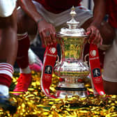 UP FOR THE CUP: The FA Cup, which is held by Mikel Arteta's Arsenal side. Photo by Catherine Ivill/Getty Images.