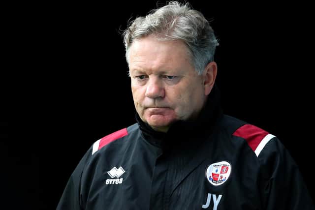 HOPING FOR HELP: Crawley Town boss John Yems. Photo by James Chance/Getty Images.