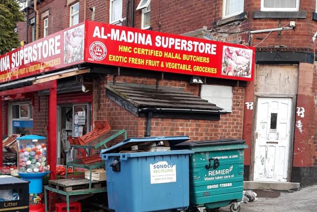 The owner of the Al-Madina Superstore has been fined almost £3,000 for offences relating to the Environmental Protection Act 1990. Photo: @Clean_Leeds