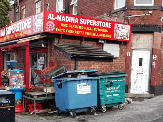 The owner of the Al-Madina Superstore has been fined almost £3,000 for offences relating to the Environmental Protection Act 1990. Photo: @Clean_Leeds