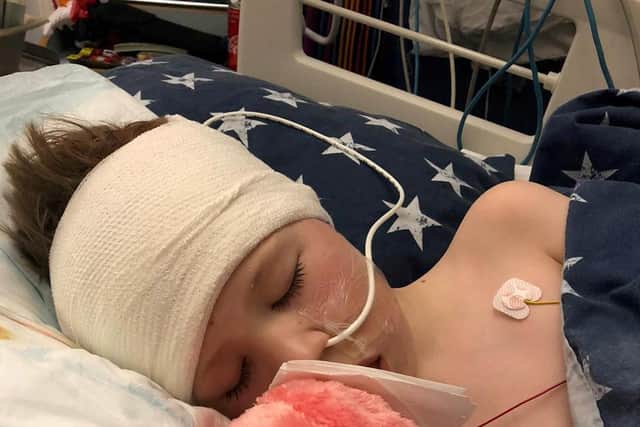 Riley Quinn had been suffering from migraines since November (photo: SWNS)