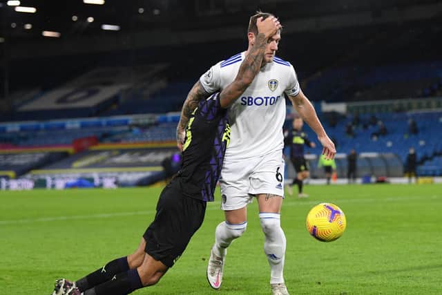 FIT AGAIN - Leeds United captain Liam Cooper is in condition to play this weekend against Crawley Town in the FA Cup, but the Whites will exercise more caution with fellow centre-half Diego Llorente. Pic: Getty