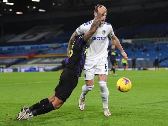 FIT AGAIN - Leeds United captain Liam Cooper is in condition to play this weekend against Crawley Town in the FA Cup, but the Whites will exercise more caution with fellow centre-half Diego Llorente. Pic: Getty