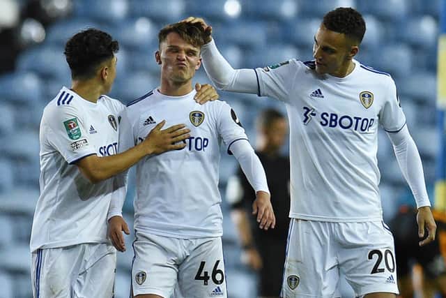 LEARNING CURVE: Jamie Shackleton, centre, experienced pain when missing a penalty in the EFL Cup shoot-out defeat to Hull City, above, but is a likely starter against Crawley Town. Photo by OLI SCARFF/POOL/AFP via Getty Images.