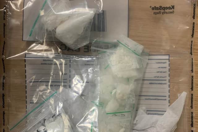 A large amount of suspected cocaine was seized by police (Photo: NYP)