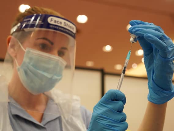 Covid-19 vaccines being prepared for Health and social care workers at the Life Science Centre International Centre for Life in Newcastle, one of the seven mass vaccination centres, which will open on Monday to the general public as the government continues to ramp up the vaccination programme against Covid-19. Photo: PA