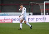 Dejected Kalvin Phillips shows his emotions at the final whistle. Picture: Simon Hulme.