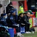 TRIPLE CHANGE - Marcelo Bielsa made three substitutions at the interval of Leeds United's FA Cup game at Crawley Town and the Whites suffered in the second half. Pic: Simon Hulme.