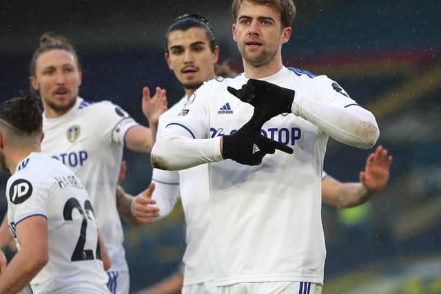 BUSINESS AS USUAL? Leeds United striker Patrick Bamford is clear favourite to score first at Crawley Town and odds on as an anytime scorer. Photo by Molly Darlington - Pool/Getty Images.