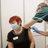 A Covid vaccine is administered at the Thackray Museum of Medicine in Leeds, where a vaccination centre has been set up. Picture: Danny Lawson/PA Wire