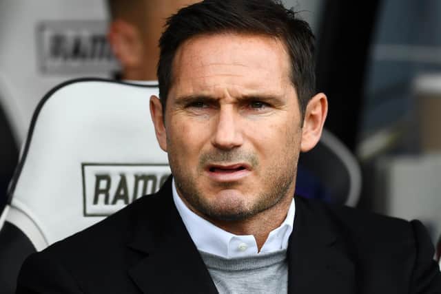 Ex-Derby County head coach Frank Lampard. Pic: Getty