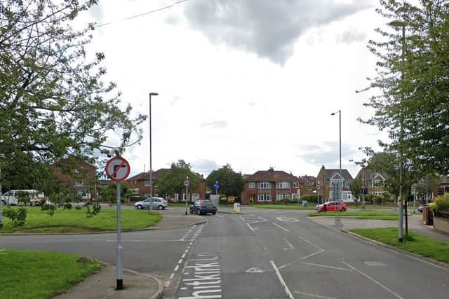 A woman has been taken to hospital after being hit by a car in Austhorpe, Leeds.