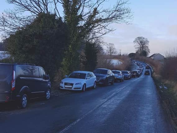 Complaints of inconsiderate parking near Harewood, Leeds (photo: West Yorkshire Police)