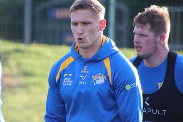 Mikolaj Oledzki is in the second week of pre-season training with Rhinos. Picture by Phil Daly.