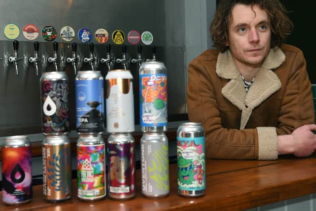 Rob Needham co-owner of the Market Tap in Castleford is supporting a CAMRA campaign to allow pubs to operate as off-licences during lockdown. Photo: Jonathan Gawthorpe