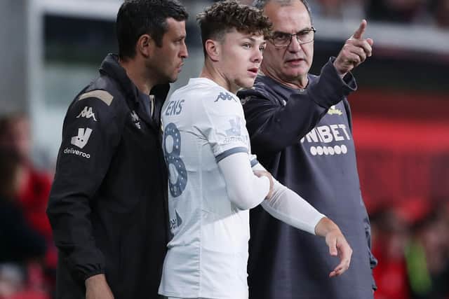 LUCKY LAD - Leeds United's Jordan Stevens was told he should realise how fortunate he is to be at such a big club, by Swindon Town boss John Sheridan. Pic: Getty