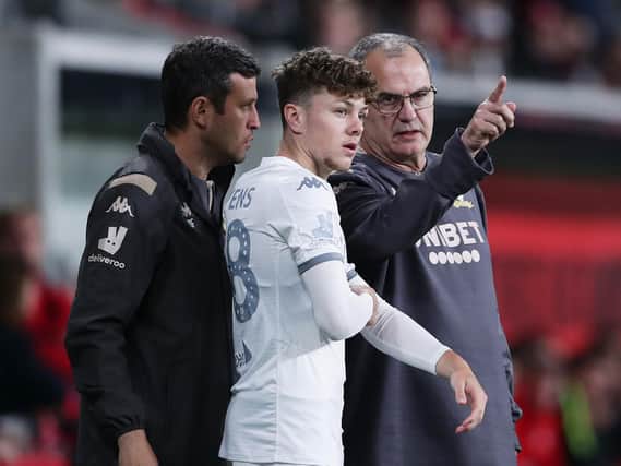 LUCKY LAD - Leeds United's Jordan Stevens was told he should realise how fortunate he is to be at such a big club, by Swindon Town boss John Sheridan. Pic: Getty