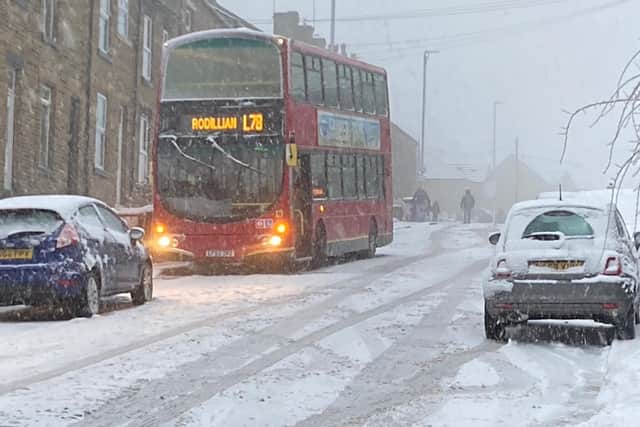 Heavy snow is forecast in Leeds throughout the day