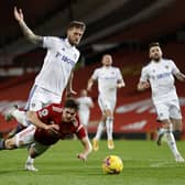 ‘Captain Sentinel’ Liam Cooper should add assuredness and calm to Leeds United’s recently much-changed defensive line. Picture: Clive Brunskill/PA Wire.