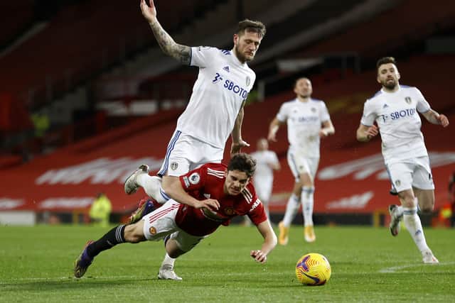 ‘Captain Sentinel’ Liam Cooper should add assuredness and calm to Leeds United’s recently much-changed defensive line. Picture: Clive Brunskill/PA Wire.