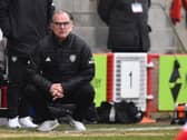 GRACIOUS IN DEFEAT: Leeds United head coach Marcelo Bielsa during last weekend's 3-0 loss at FA Cup third round hosts Crawley Town. Photo by GLYN KIRK/AFP via Getty Images.