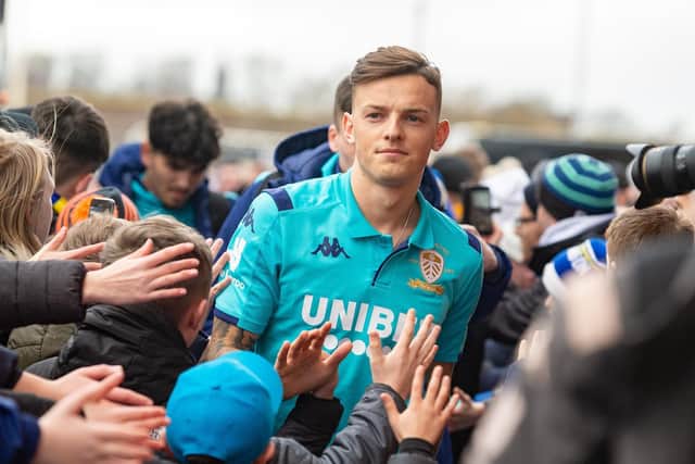 ADORED: Former Whites loanee Ben White arrives for Leeds United's clash against Wigan Athletic at Elland Road back in February of last year. Picture by Bruce Rollinson.