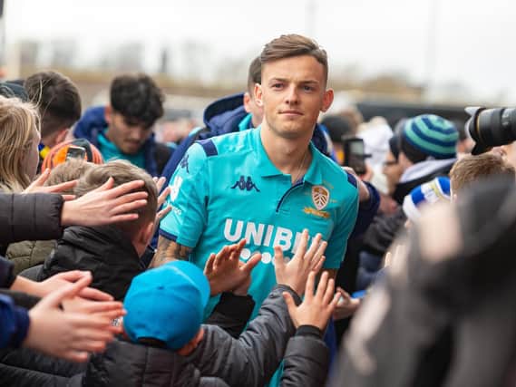 ADORED: Former Whites loanee Ben White arrives for Leeds United's clash against Wigan Athletic at Elland Road back in February of last year. Picture by Bruce Rollinson.